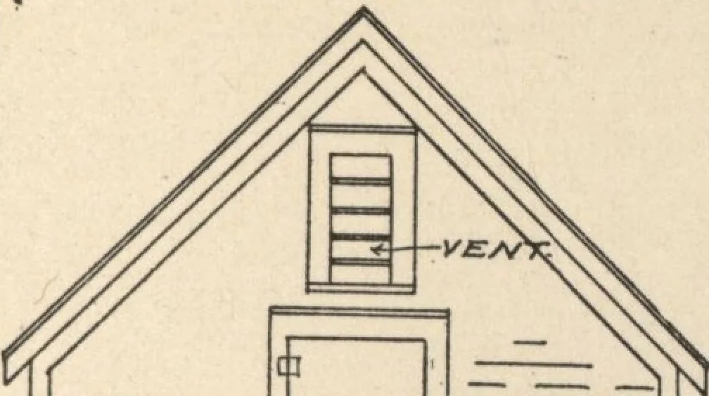 An illustration from Architectural details for every type of building : a practical drafting room guide for contractors, builders, lumber dealers, millmen, draftsmen and architects., 1921, leaf 108