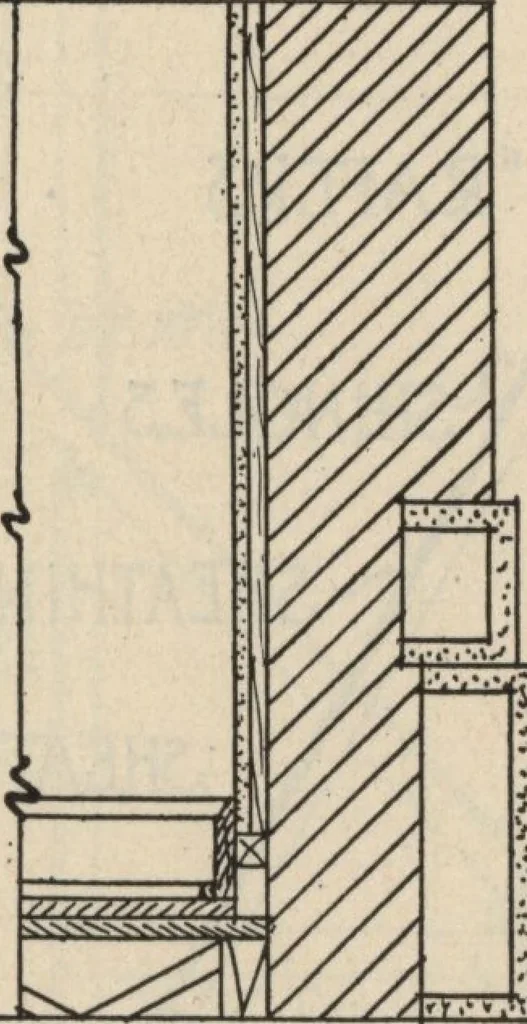 An illustration from Architectural details for every type of building : a practical drafting room guide for contractors, builders, lumber dealers, millmen, draftsmen and architects., 1921, leaf 114