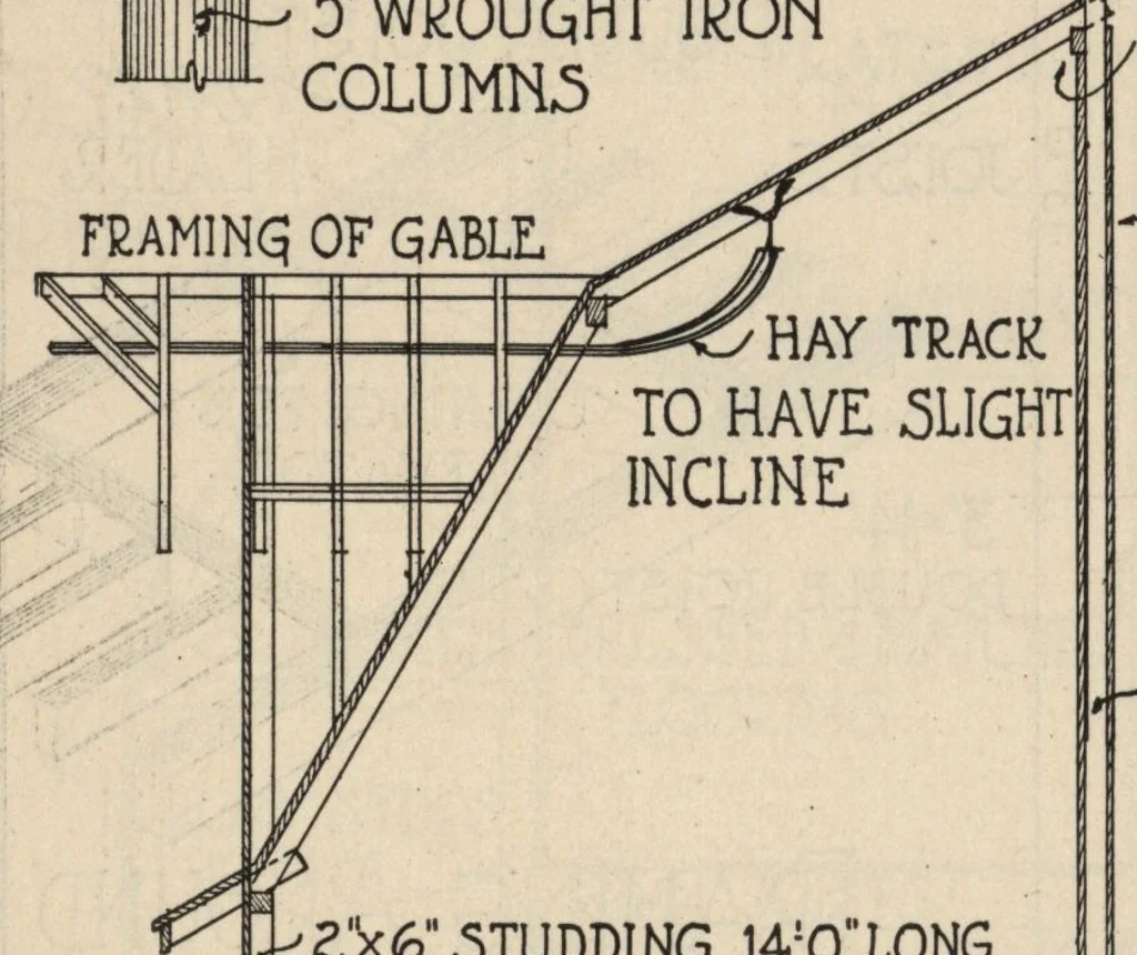An illustration from Architectural details for every type of building : a practical drafting room guide for contractors, builders, lumber dealers, millmen, draftsmen and architects., 1921, leaf 117