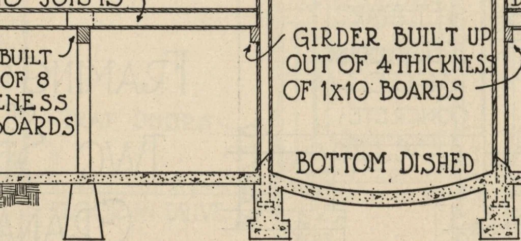 An illustration from Architectural details for every type of building : a practical drafting room guide for contractors, builders, lumber dealers, millmen, draftsmen and architects., 1921, leaf 117