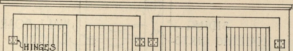 An illustration from Architectural details for every type of building : a practical drafting room guide for contractors, builders, lumber dealers, millmen, draftsmen and architects., 1921, leaf 124