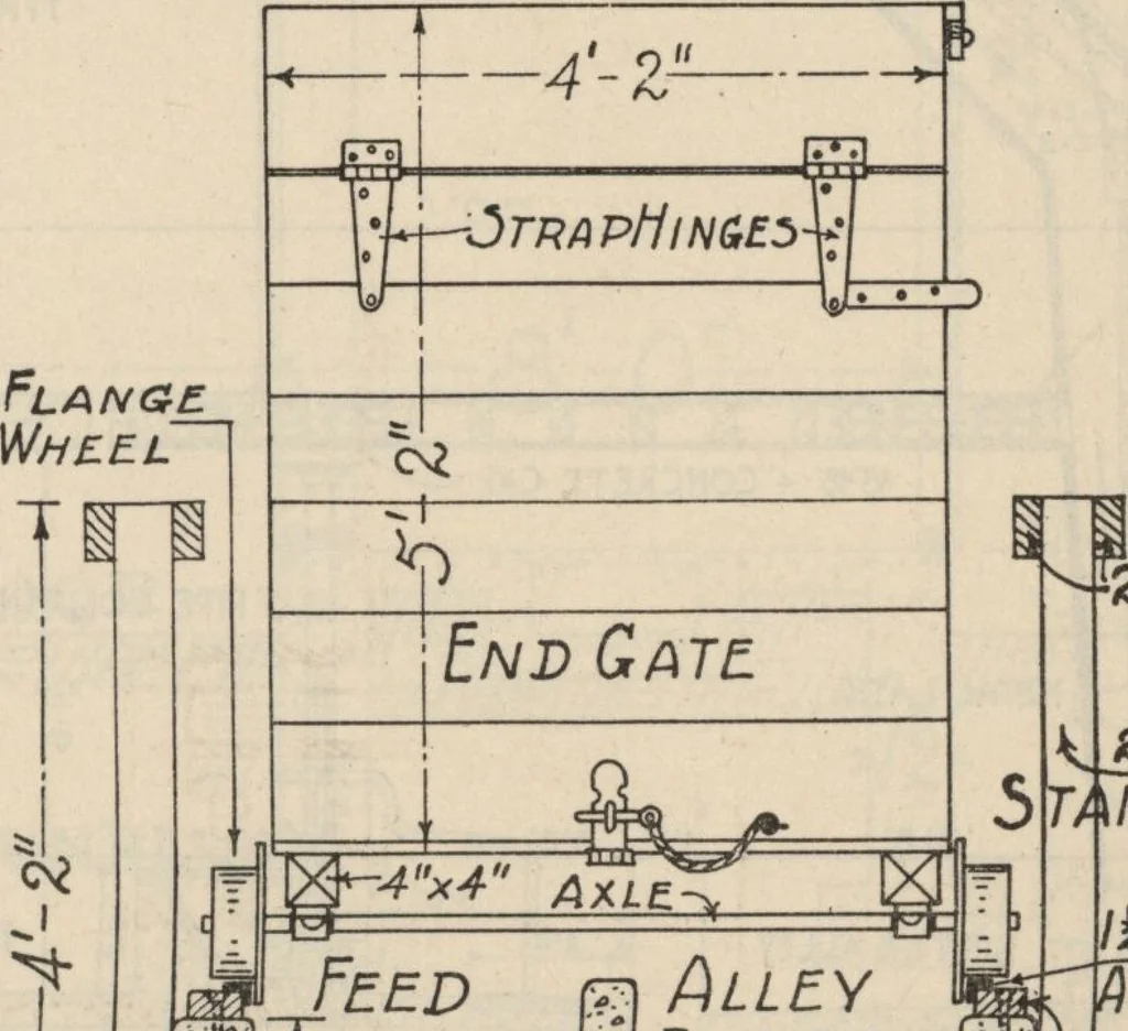 An illustration from Architectural details for every type of building : a practical drafting room guide for contractors, builders, lumber dealers, millmen, draftsmen and architects., 1921, leaf 140