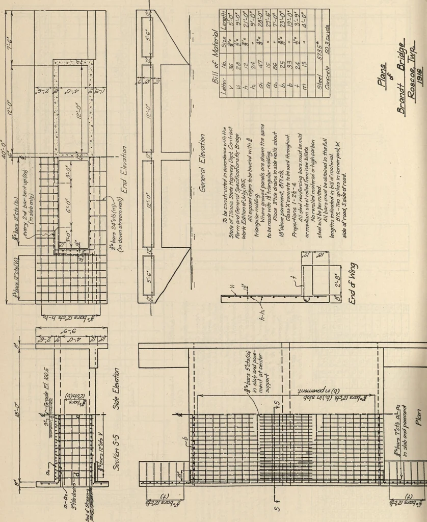 An illustration from Architectural details for every type of building : a practical drafting room guide for contractors, builders, lumber dealers, millmen, draftsmen and architects., 1921, leaf 147