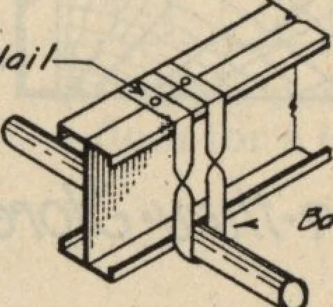 An illustration from Architectural details for every type of building : a practical drafting room guide for contractors, builders, lumber dealers, millmen, draftsmen and architects., 1921, leaf 20