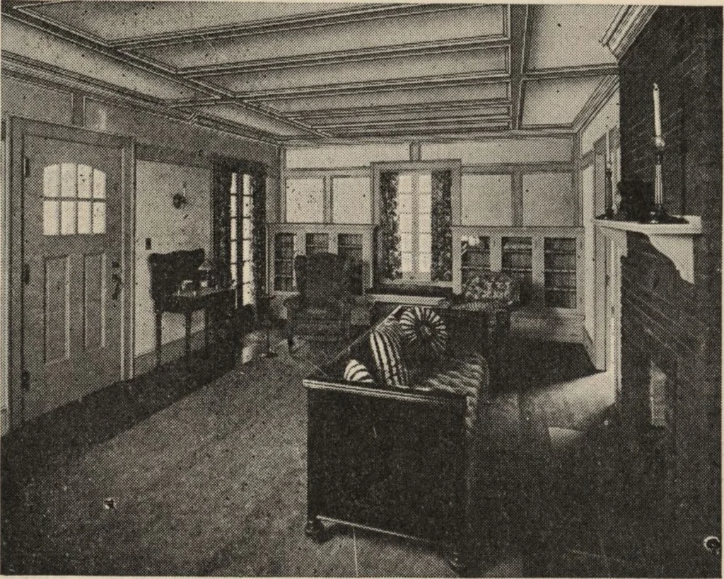 An illustration from Architectural details for every type of building : a practical drafting room guide for contractors, builders, lumber dealers, millmen, draftsmen and architects., 1921, leaf 25