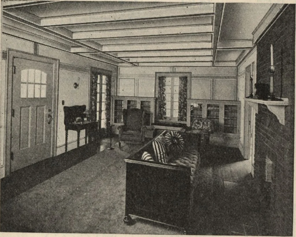 An illustration from Architectural details for every type of building : a practical drafting room guide for contractors, builders, lumber dealers, millmen, draftsmen and architects., 1921, leaf 26