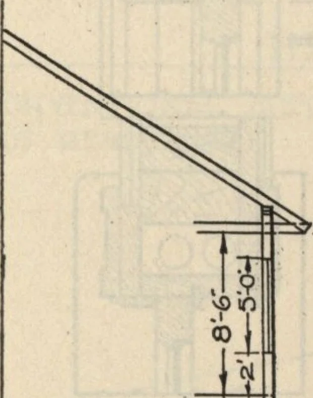 An illustration from Architectural details for every type of building : a practical drafting room guide for contractors, builders, lumber dealers, millmen, draftsmen and architects., 1921, leaf 4