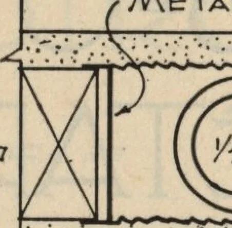 An illustration from Architectural details for every type of building : a practical drafting room guide for contractors, builders, lumber dealers, millmen, draftsmen and architects., 1921, leaf 7