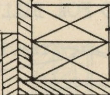 An illustration from Architectural details for every type of building : a practical drafting room guide for contractors, builders, lumber dealers, millmen, draftsmen and architects., 1921, leaf 70