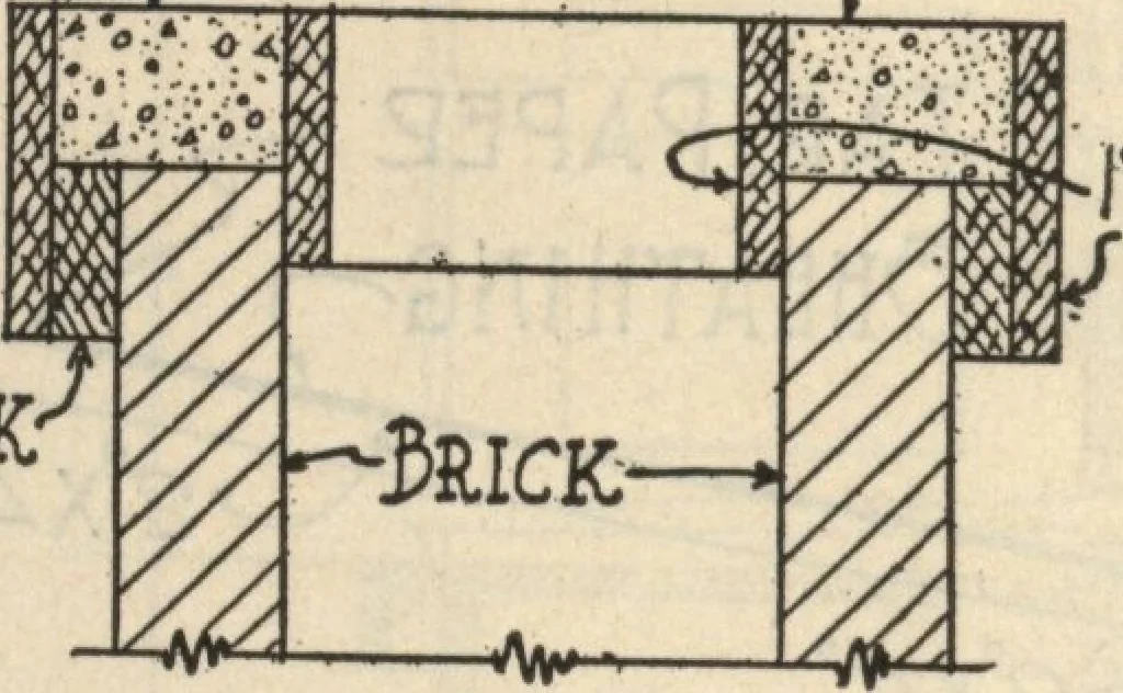 An illustration from Architectural details for every type of building : a practical drafting room guide for contractors, builders, lumber dealers, millmen, draftsmen and architects., 1921, leaf 71