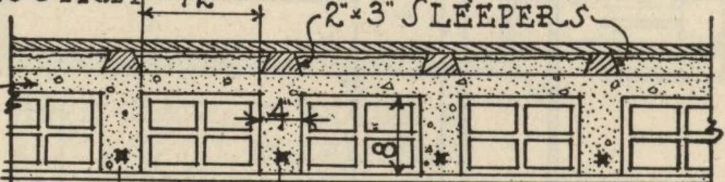 An illustration from Architectural details for every type of building : a practical drafting room guide for contractors, builders, lumber dealers, millmen, draftsmen and architects., 1921, leaf 73