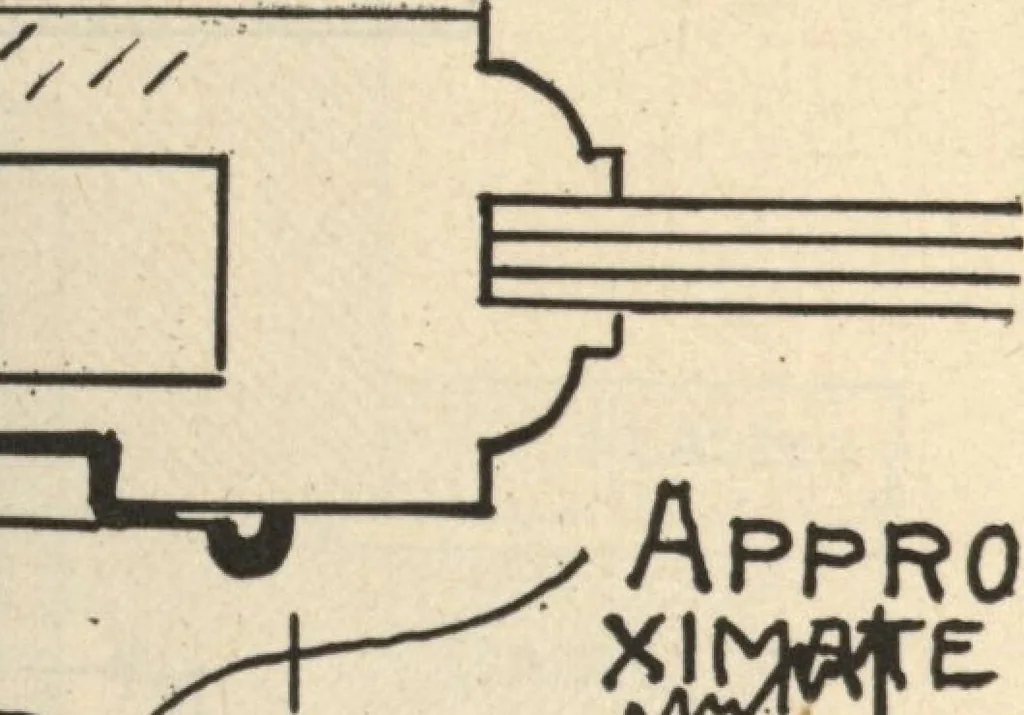 An illustration from Architectural details for every type of building : a practical drafting room guide for contractors, builders, lumber dealers, millmen, draftsmen and architects., 1921, leaf 83