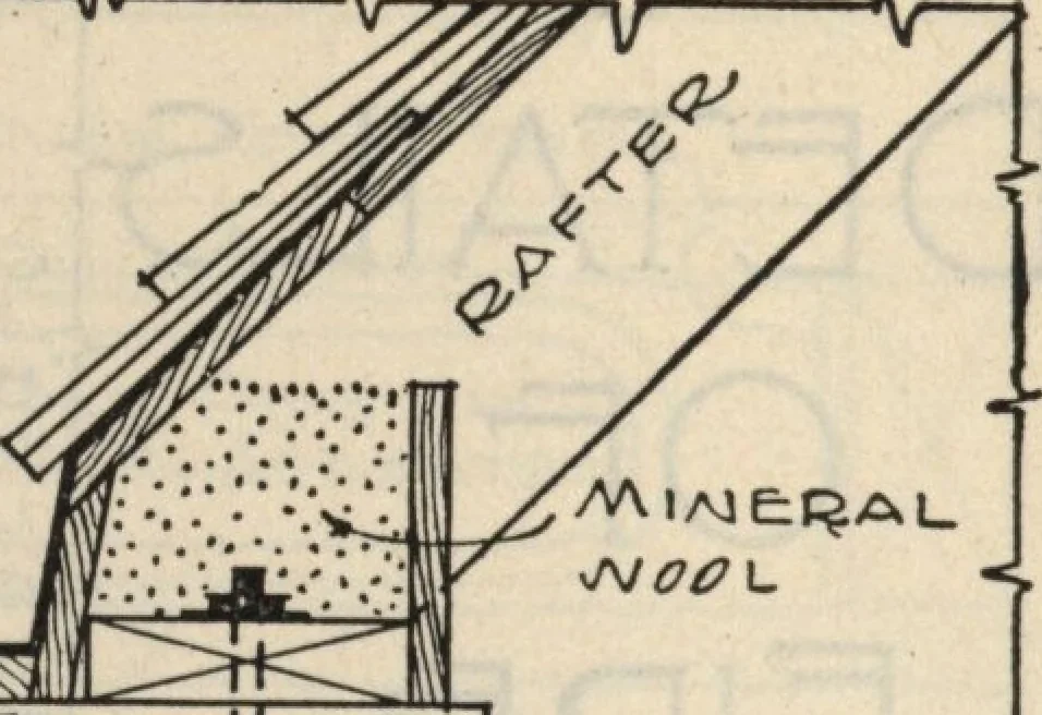 An illustration from Architectural details for every type of building : a practical drafting room guide for contractors, builders, lumber dealers, millmen, draftsmen and architects., 1921, leaf 9