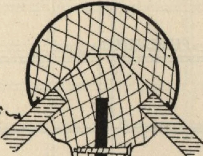 An illustration from Architectural details for every type of building : a practical drafting room guide for contractors, builders, lumber dealers, millmen, draftsmen and architects., 1921, leaf 94