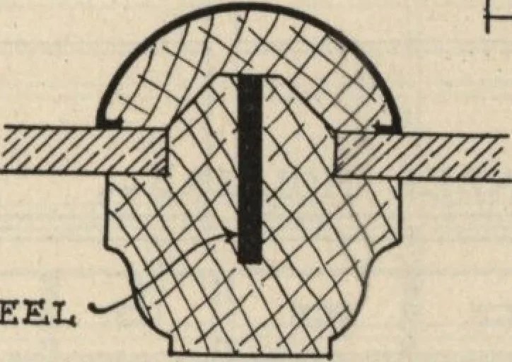 An illustration from Architectural details for every type of building : a practical drafting room guide for contractors, builders, lumber dealers, millmen, draftsmen and architects., 1921, leaf 94