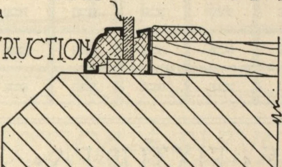 An illustration from Architectural details for every type of building : a practical drafting room guide for contractors, builders, lumber dealers, millmen, draftsmen and architects., 1921, leaf 94
