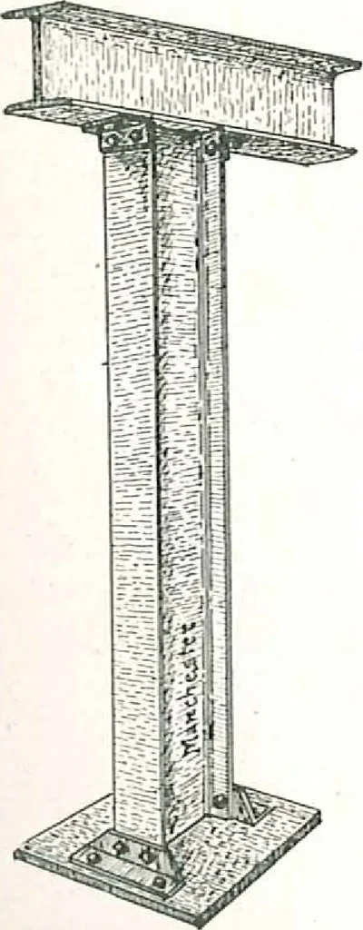An illustration from Architectural, structural, ornamental iron and steel, 1916, leaf 13