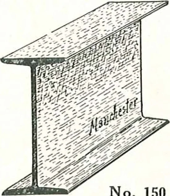 An illustration from Architectural, structural, ornamental iron and steel, 1916, leaf 17