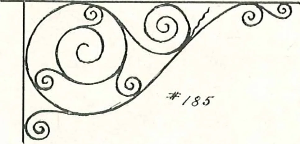 An illustration from Architectural, structural, ornamental iron and steel, 1916, leaf 24