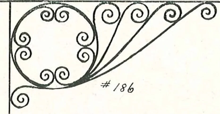 An illustration from Architectural, structural, ornamental iron and steel, 1916, leaf 24