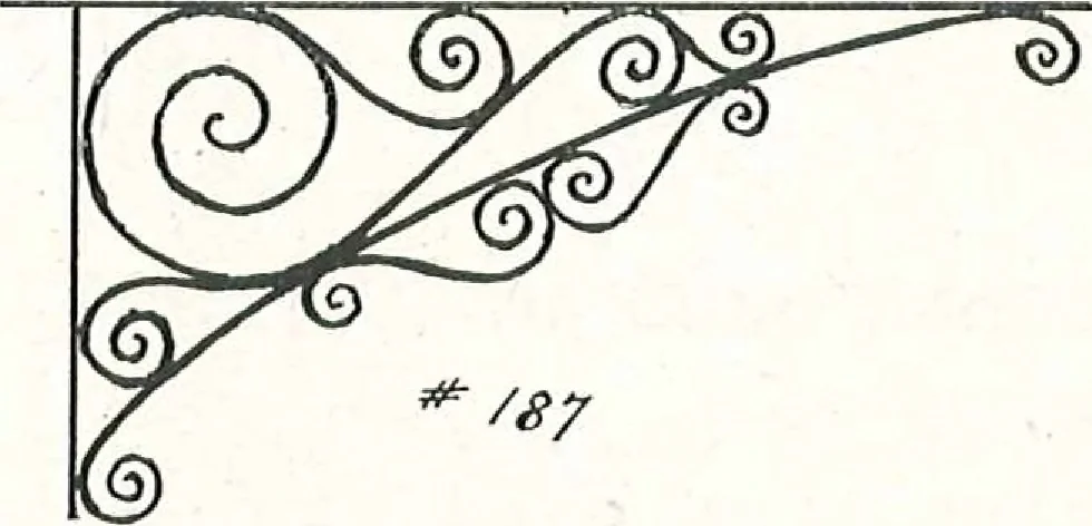 An illustration from Architectural, structural, ornamental iron and steel, 1916, leaf 24