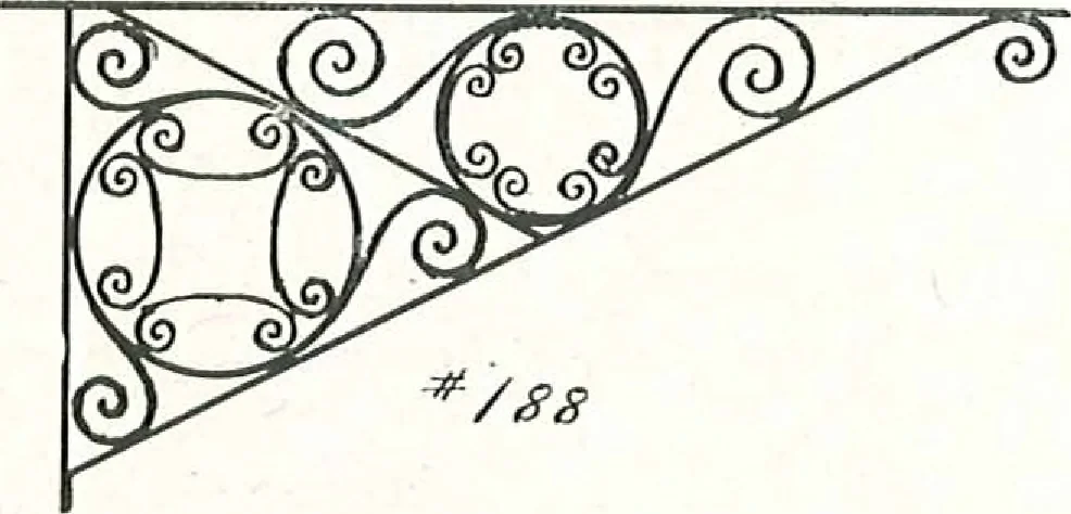 An illustration from Architectural, structural, ornamental iron and steel, 1916, leaf 24