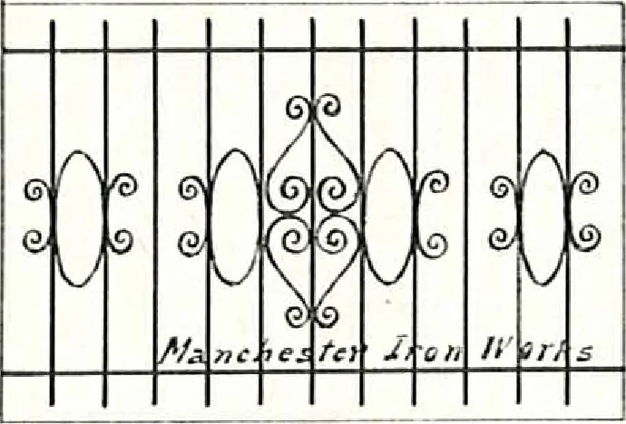 An illustration from Architectural, structural, ornamental iron and steel, 1916, leaf 30