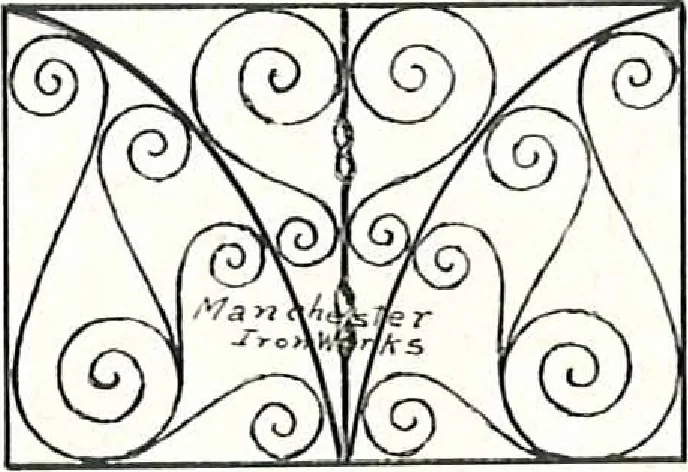 An illustration from Architectural, structural, ornamental iron and steel, 1916, leaf 30