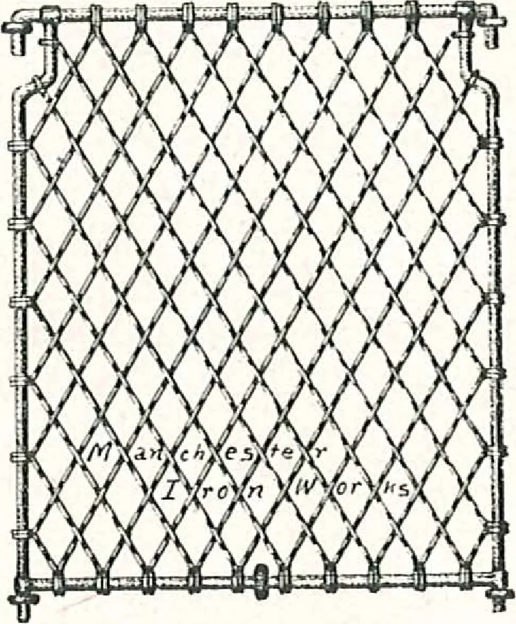 An illustration from Architectural, structural, ornamental iron and steel, 1916, leaf 32