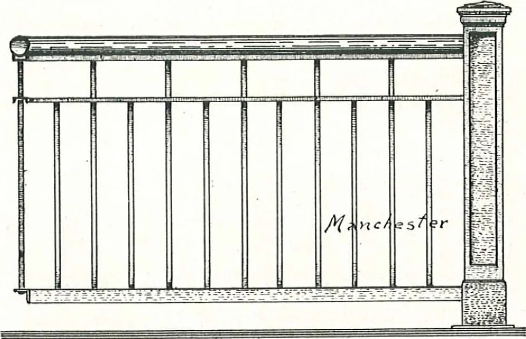 An illustration from Architectural, structural, ornamental iron and steel, 1916, leaf 34