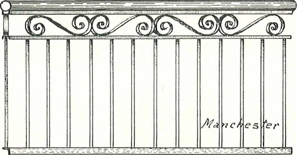 An illustration from Architectural, structural, ornamental iron and steel, 1916, leaf 35