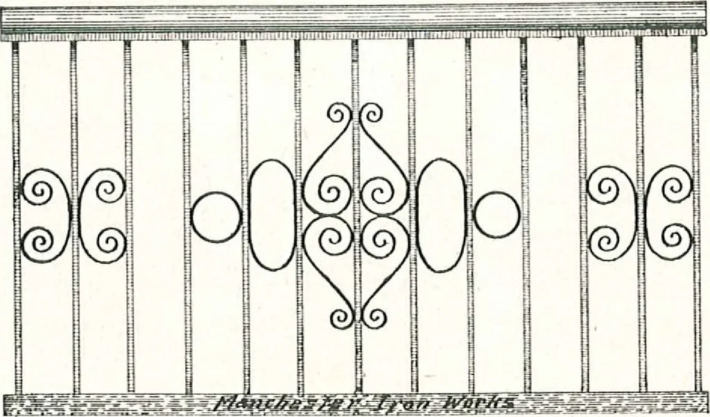 An illustration from Architectural, structural, ornamental iron and steel, 1916, leaf 36