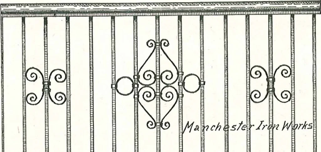 An illustration from Architectural, structural, ornamental iron and steel, 1916, leaf 37