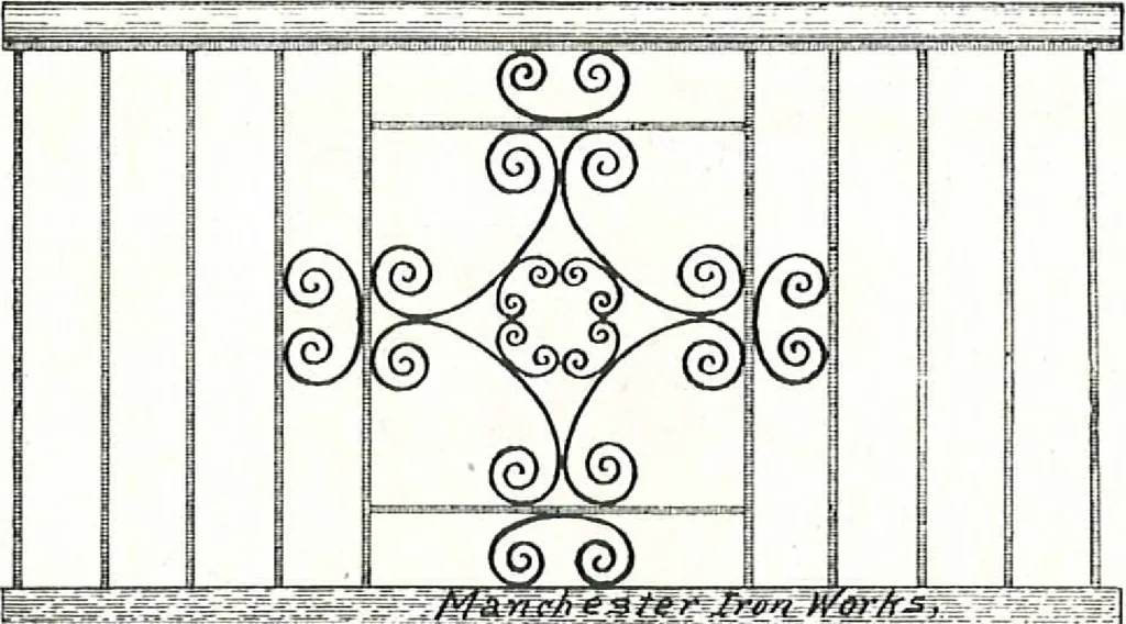 An illustration from Architectural, structural, ornamental iron and steel, 1916, leaf 39