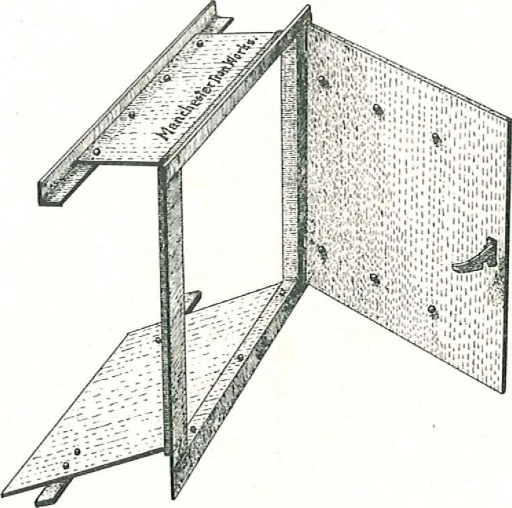 An illustration from Architectural, structural, ornamental iron and steel, 1916, leaf 4