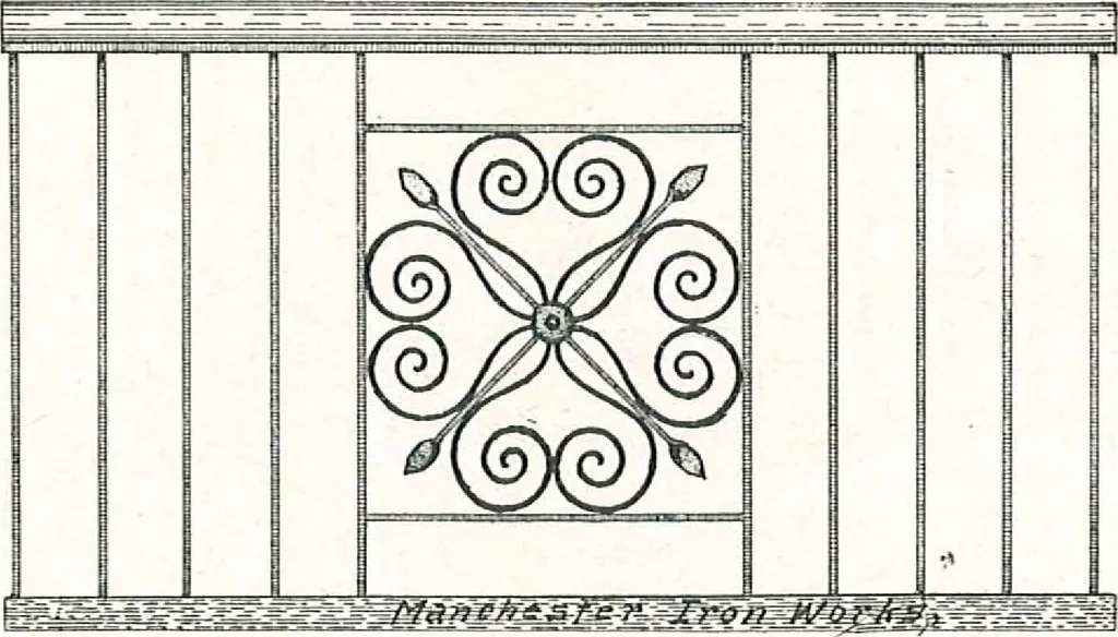 An illustration from Architectural, structural, ornamental iron and steel, 1916, leaf 40