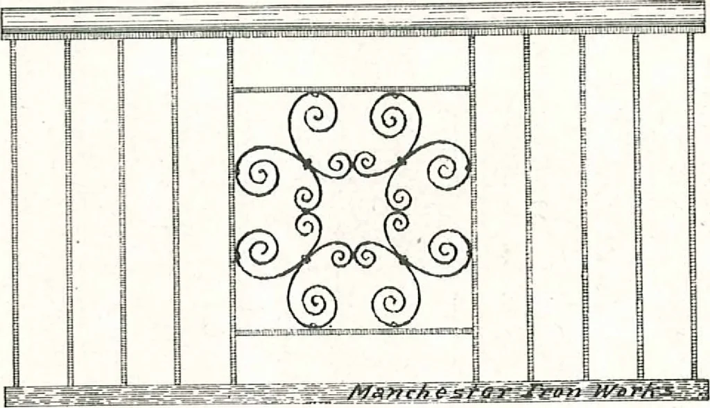 An illustration from Architectural, structural, ornamental iron and steel, 1916, leaf 40