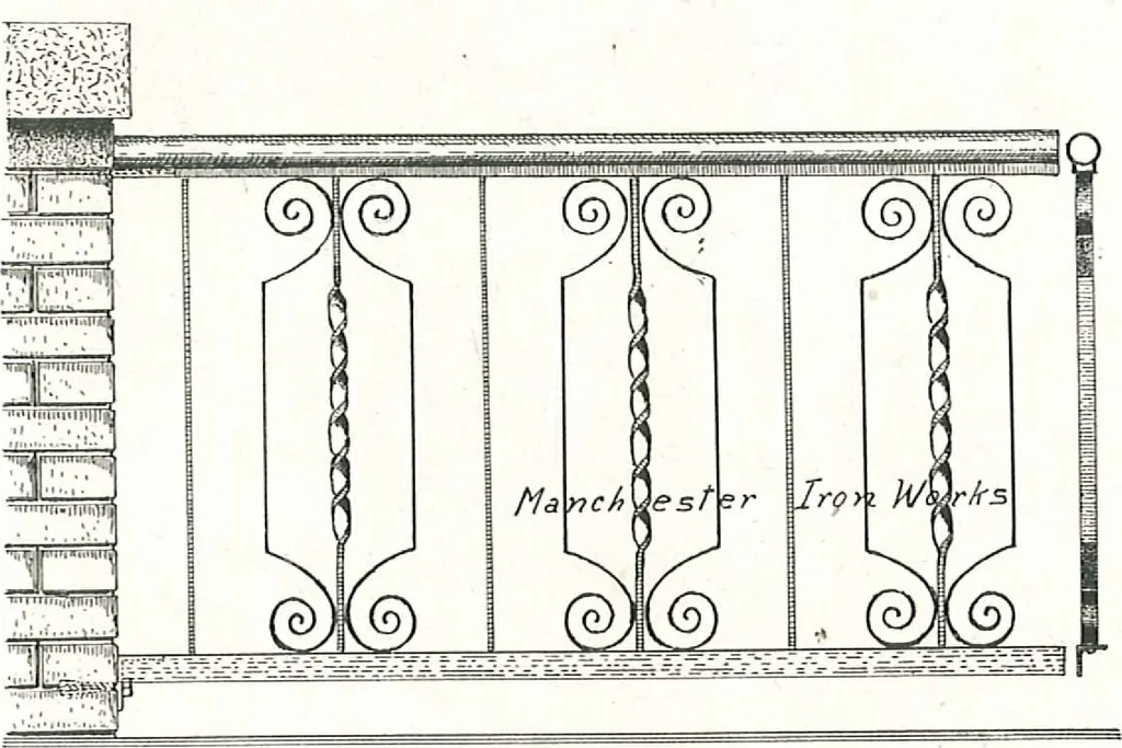 An illustration from Architectural, structural, ornamental iron and steel, 1916, leaf 41