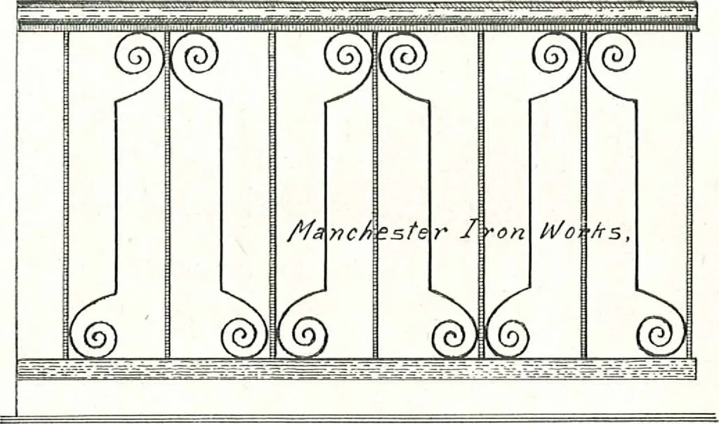 An illustration from Architectural, structural, ornamental iron and steel, 1916, leaf 41