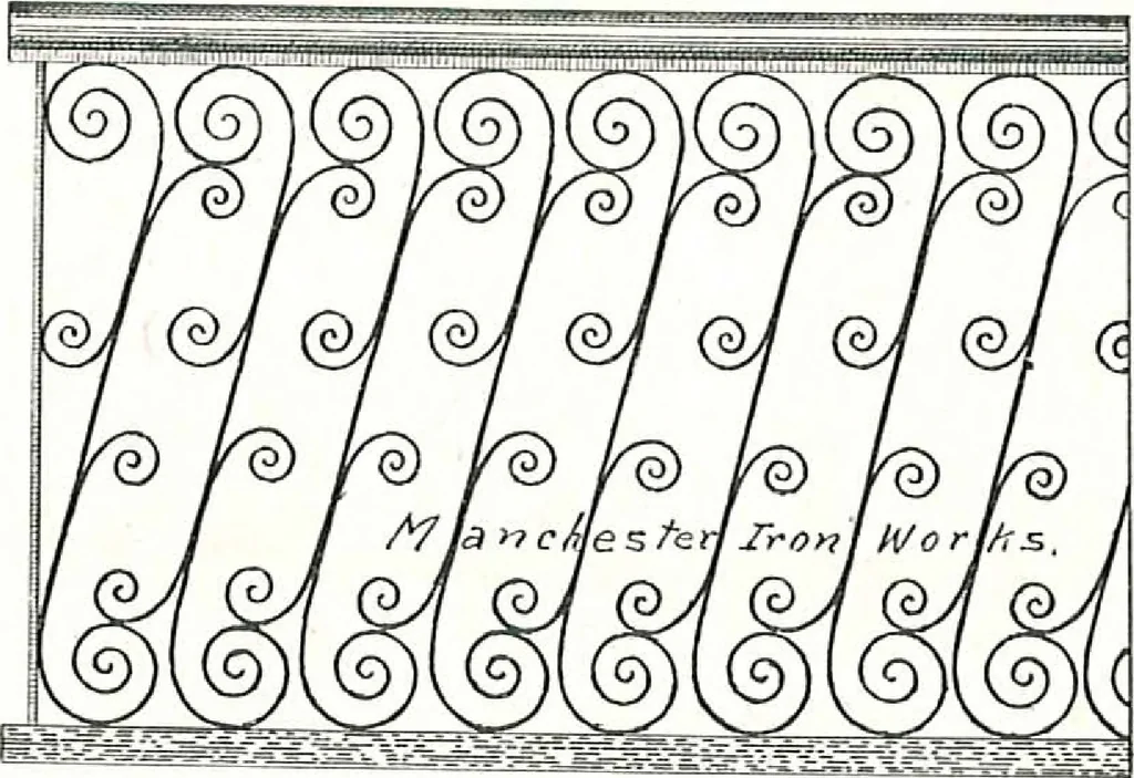 An illustration from Architectural, structural, ornamental iron and steel, 1916, leaf 43