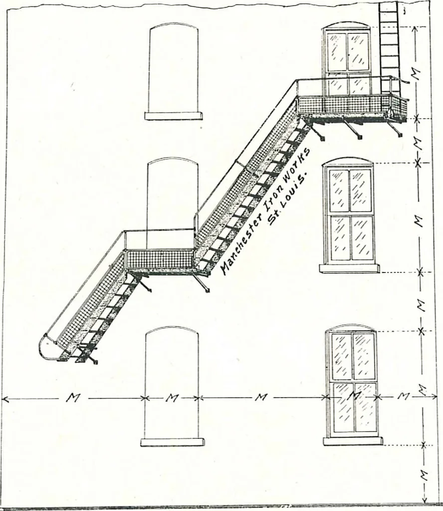 An illustration from Architectural, structural, ornamental iron and steel, 1916, leaf 47