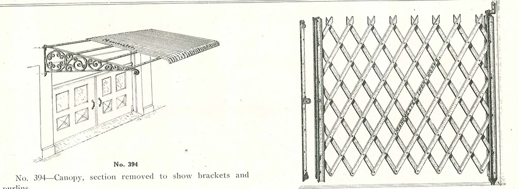 An illustration from Architectural, structural, ornamental iron and steel, 1916, leaf 48
