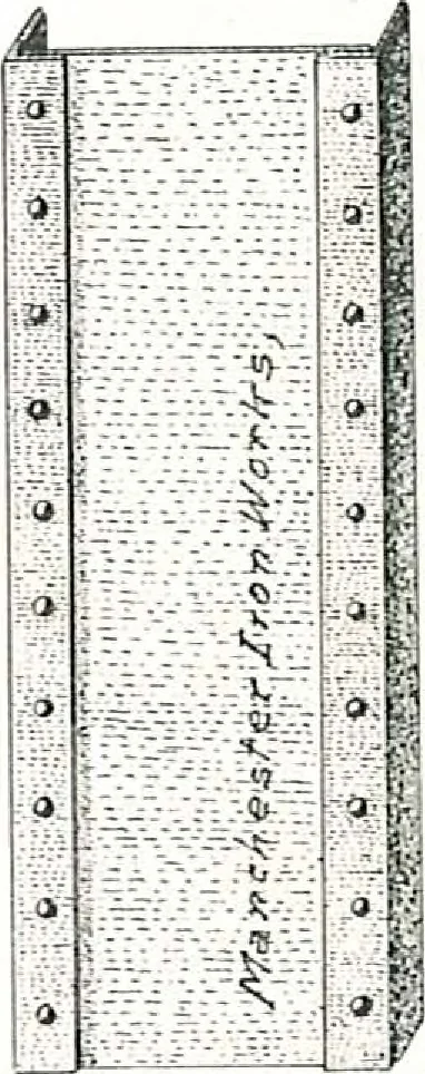An illustration from Architectural, structural, ornamental iron and steel, 1916, leaf 50
