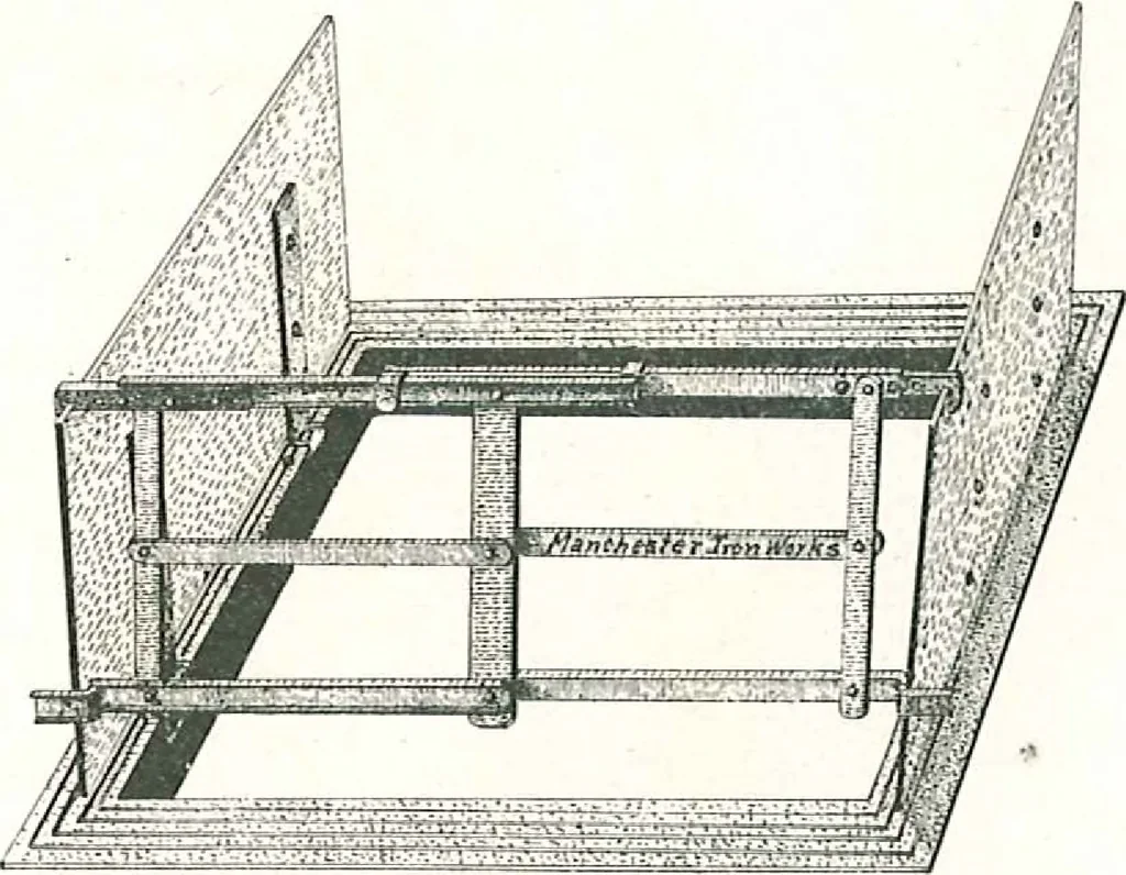 An illustration from Architectural, structural, ornamental iron and steel, 1916, leaf 53