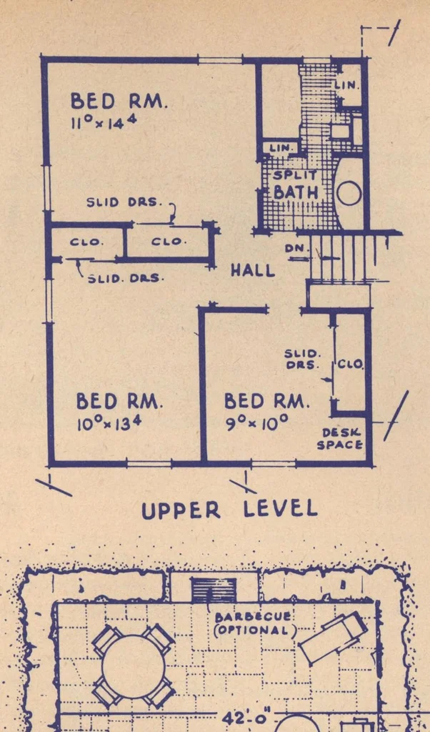 An illustration from Popular homes and plans, 23rd ed., 1963, leaf 12