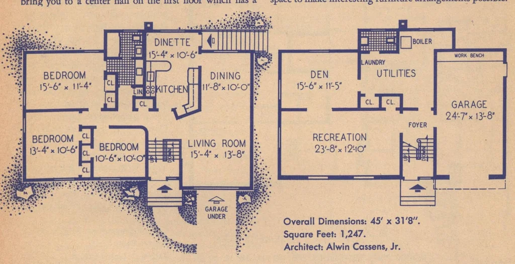 An illustration from Popular homes and plans, 23rd ed., 1963, leaf 18