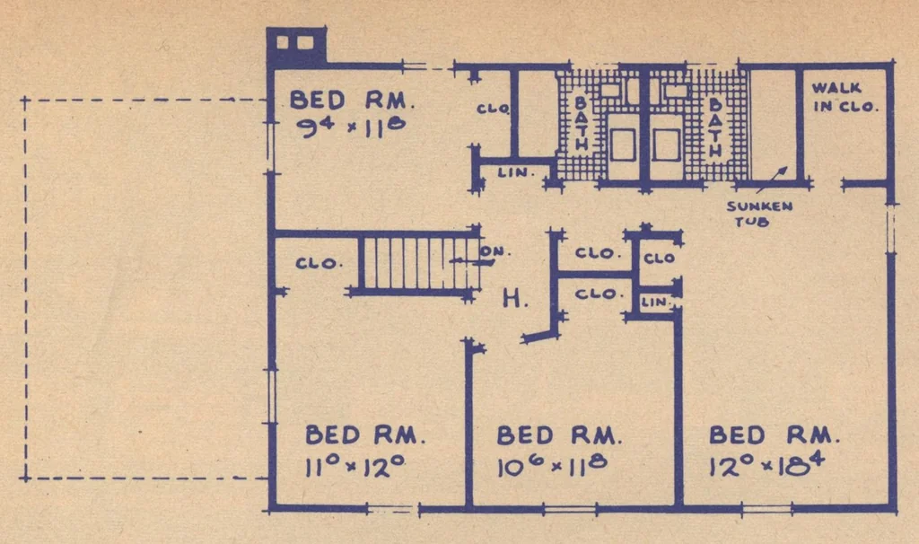 An illustration from Popular homes and plans, 23rd ed., 1963, leaf 22