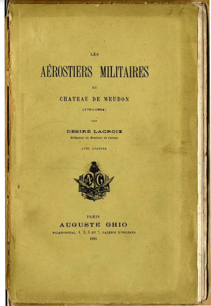 An illustration from Les Aérostiers militaires du château de Meudon (1794-1884), 1885, leaf 0