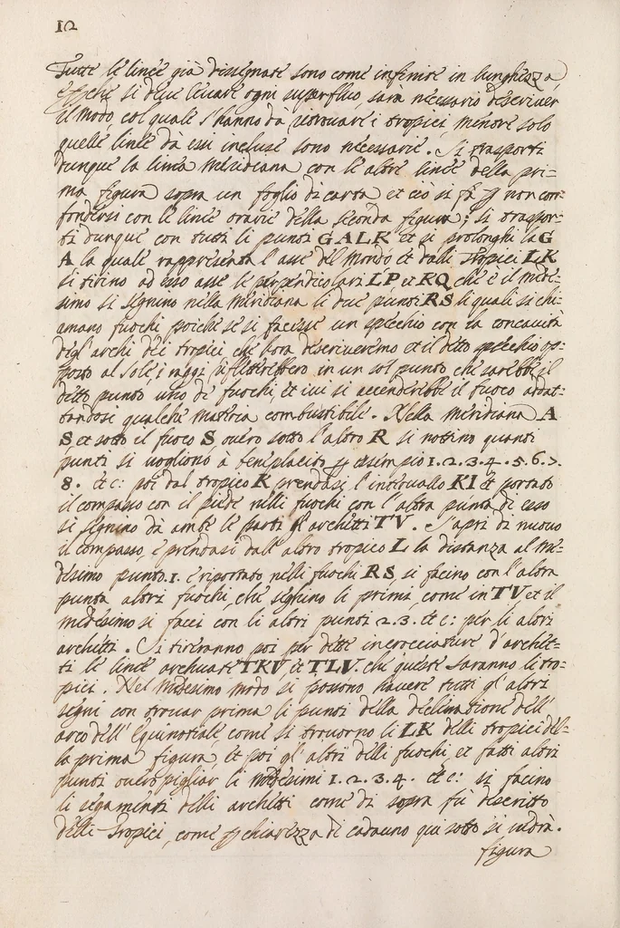 An illustration from Arte gnomonica [manuscript], 1700, leaf 24