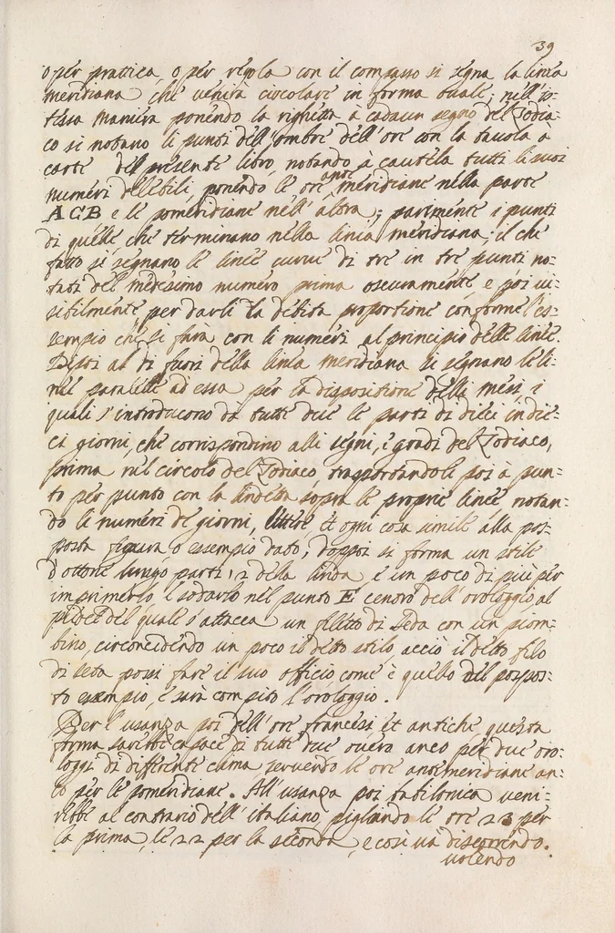 An illustration from Arte gnomonica [manuscript], 1700, leaf 51
